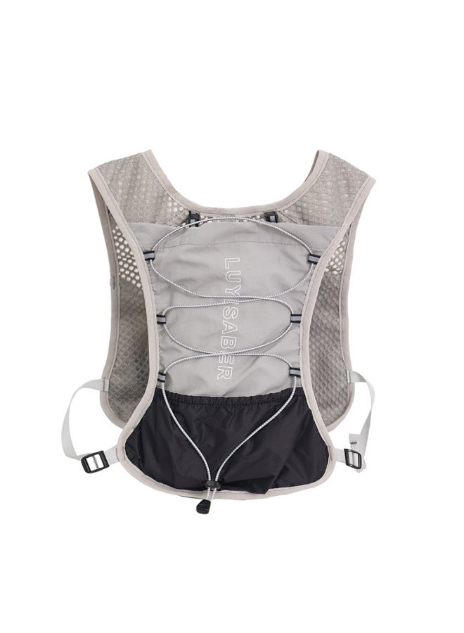 Running Vest Outdoor Multifunctional Cycling Bag Fixed Strap Breathable Vest Water Bag Marathon-Color:Green-Capacity:Below 20l - Image 3