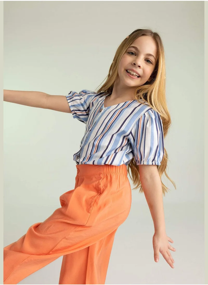 DeFacto Girl Woven Short Sleeve Shirt