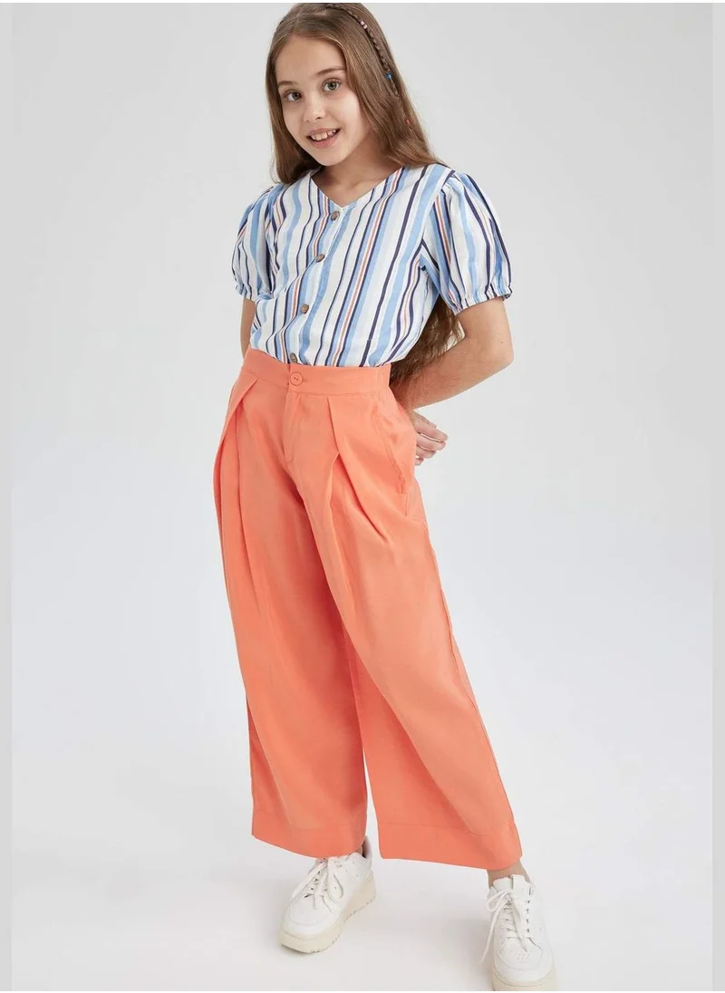 DeFacto Girl Woven Short Sleeve Shirt