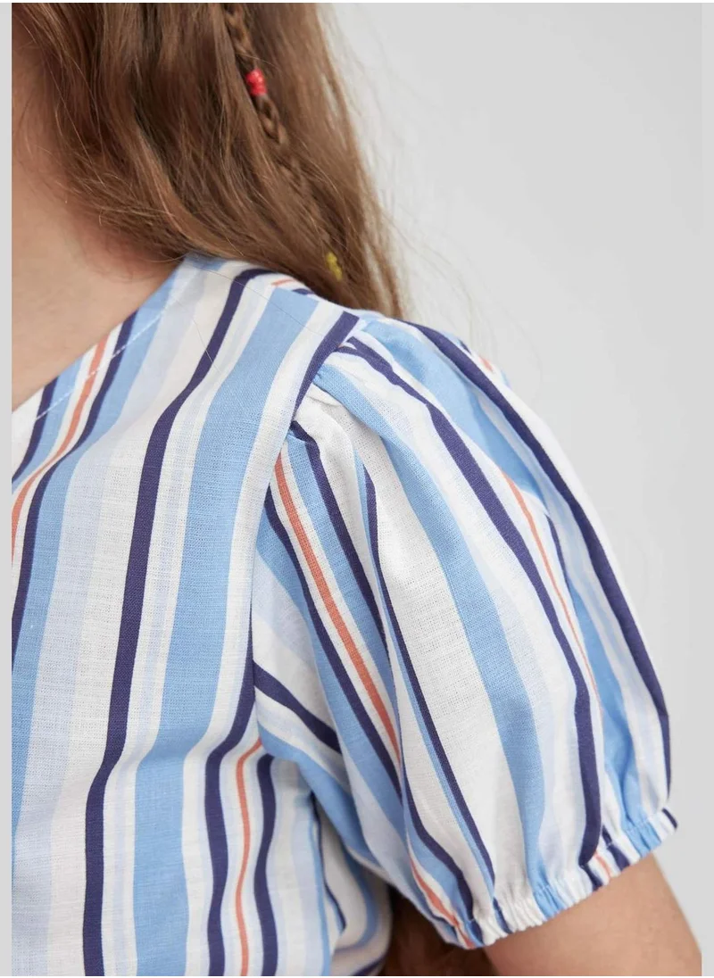 DeFacto Girl Woven Short Sleeve Shirt