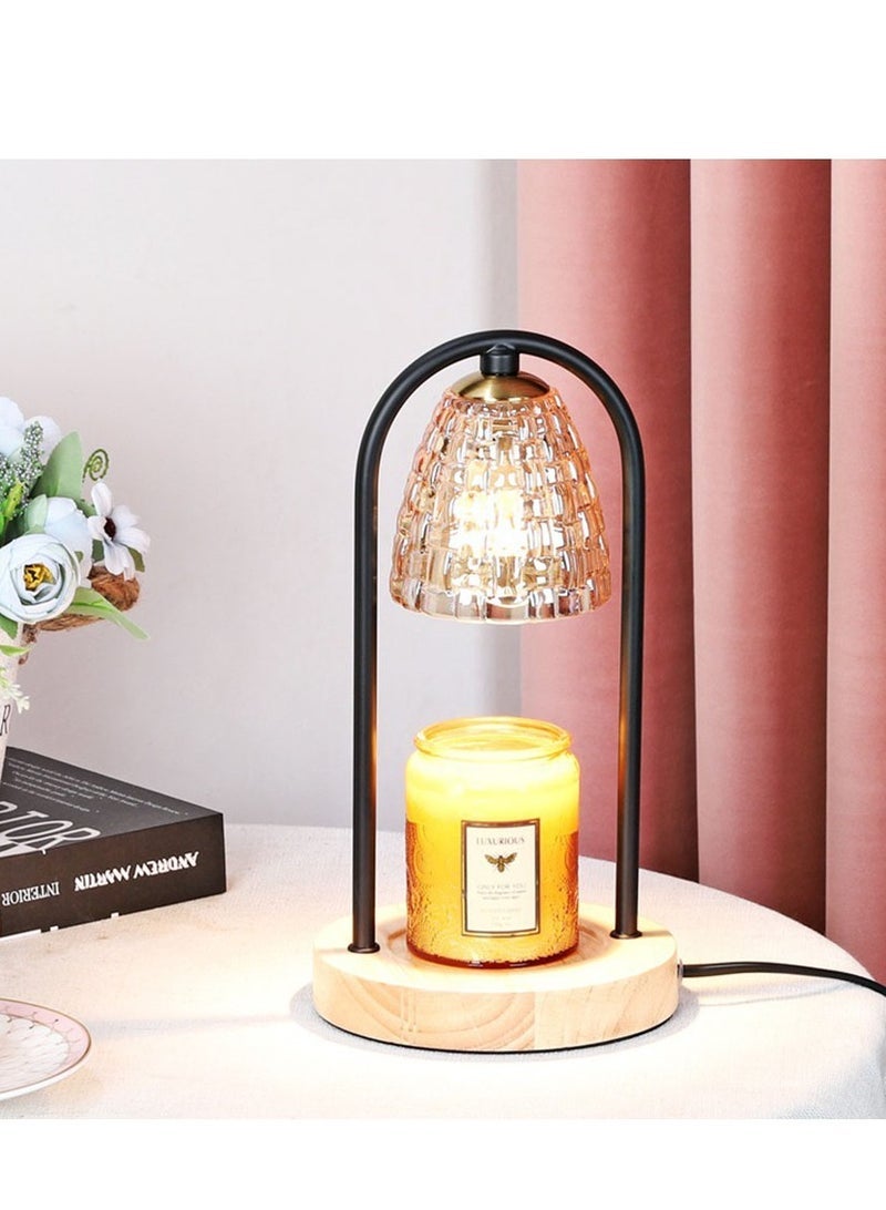 كابتن تيك Lamps Table lamps Candle Warmer Lamp, Dimmable Lantern with Timer, Wax Melt for Scented Candles, Compatible with Small & Large Jar, with 2 Light Bulbs - Image 3