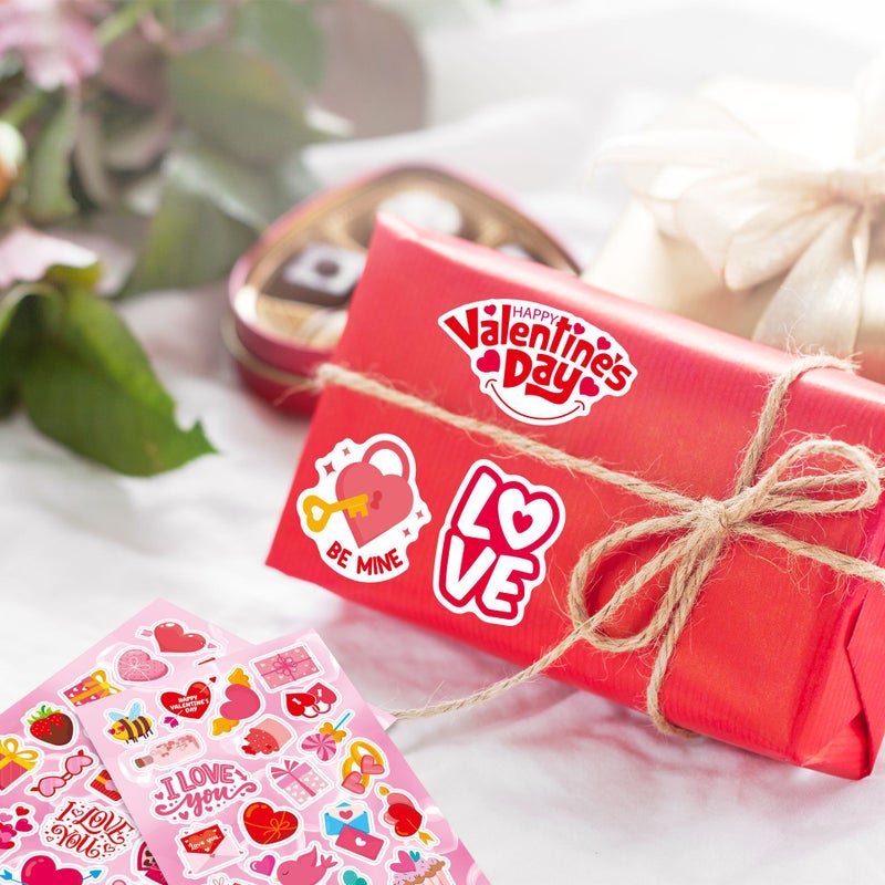 Children's Anime Cute Cartoon Valentine's Day Love Heart Interactive Educational Puzzle DIY Face Stickers - Image 2