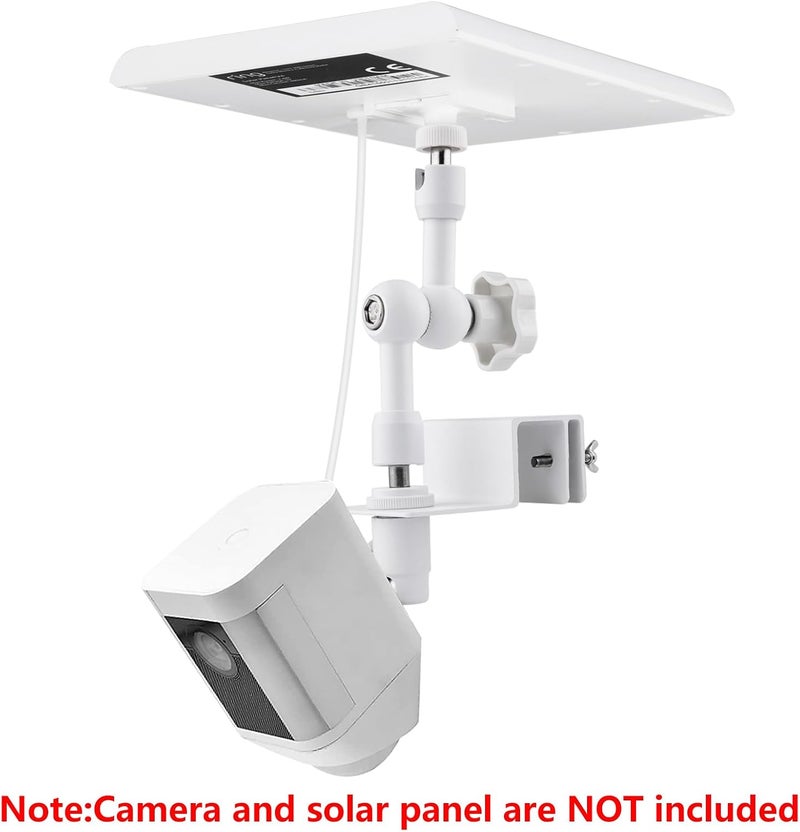 ALERTCAM 2-in-1 Gutter Mount for Ring Solar Panel, Stick Up Cam Battery and Spotlight Cam Battery, Perfect Angle to Get Adequate Sunlight for Your Ring Solar Panel - White - Image 4