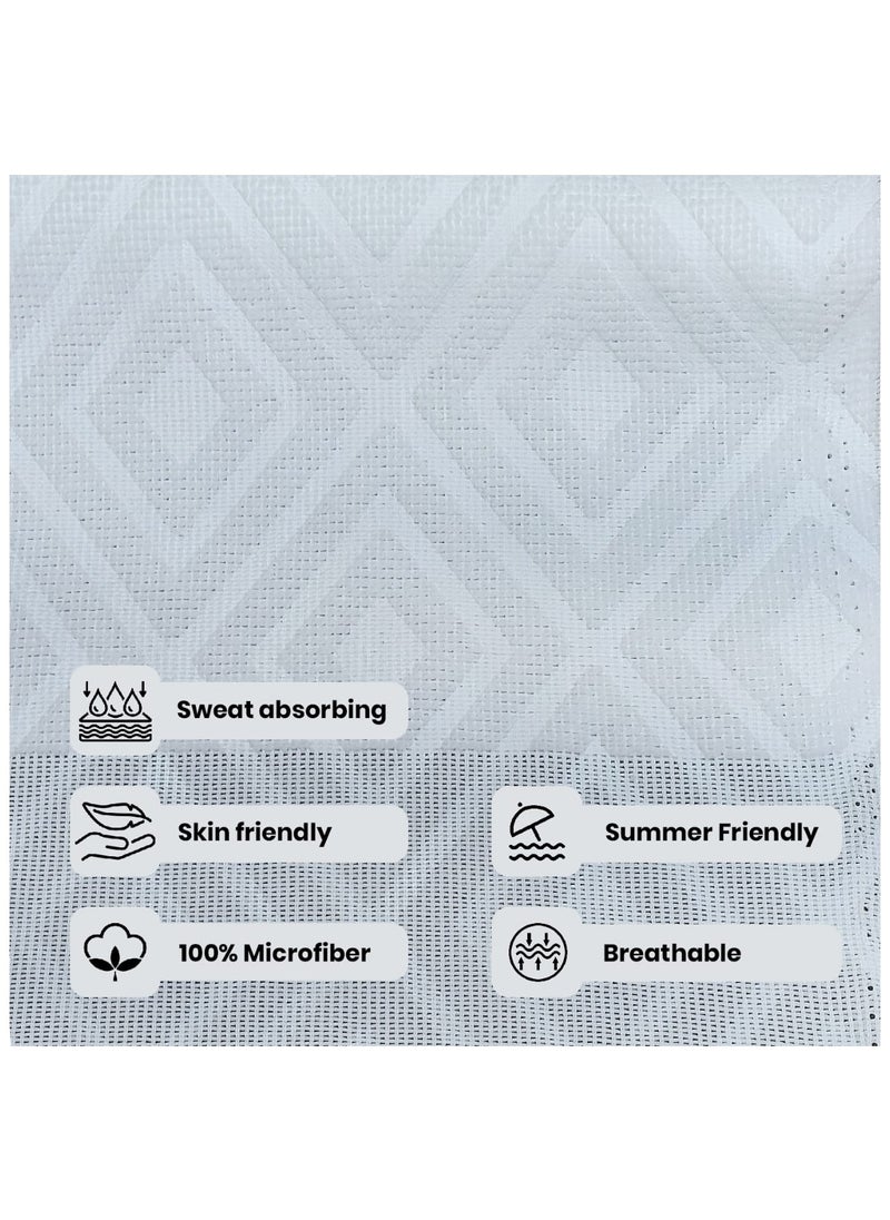 Royal King Ihram Haj And Umrah Towel For Men 100% Polyster Towel High Quality  Hygienic Natural Towel Hajj Wearing Towel/Ihram Men's Towel(1000g)  - Image 2