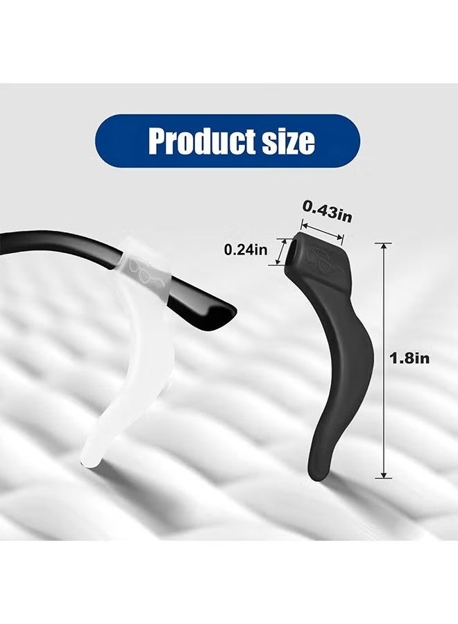 12 Pairs Eyeglass Ear Grip, Anti-Slip Eyeglass Holder, Premium Silicone Eyeglass Ear Hook, Eyeglass Temple Tips Sleeve Retainer for Reading Glasses, Sunglasses, Eyeglasses - Image 4