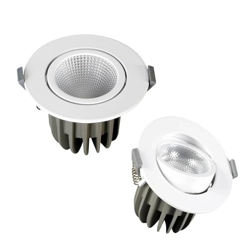 Havells Crysta NEO Swivel COB Spotlight 15W 3K Ceiling Light Energy Efficient Beam Angle of 36° Long Life of 25000 Burning Hours Metal Body COB,Aluminum DIE CAST,80 Lumen Per Watt 6500K - Image 1