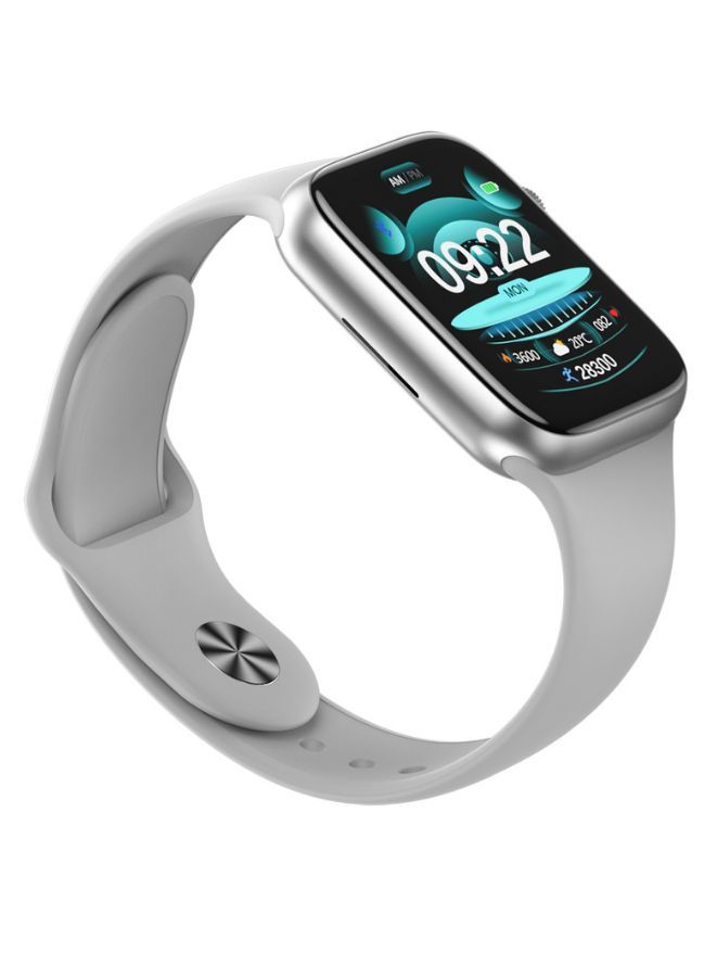 Modio MC66 Pro Fashion Smart Watch With Full Display, Smart Split Screen & Long Battery Life, Support Calling, Full Screen, Heart Rate, Step Count, Sleep Alert (Silver)