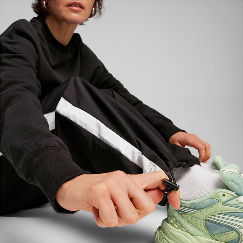 PUMA T7 Oversized Mens Black Track Pants - Image 3