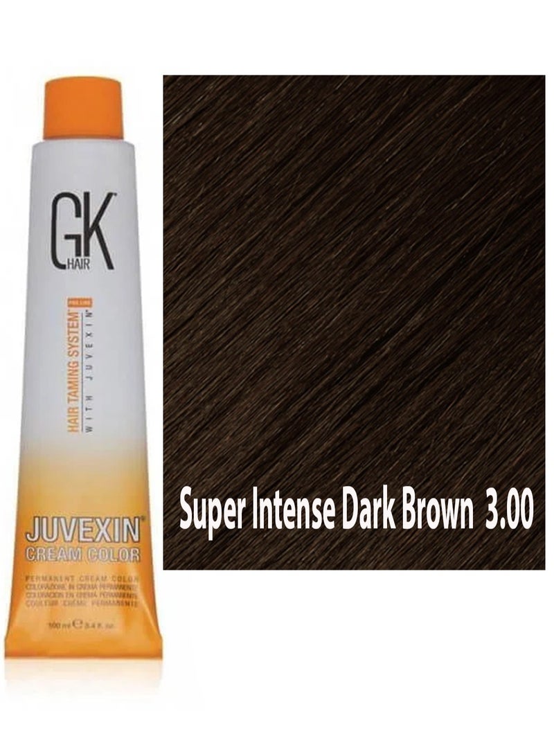 GK Hair Super Intense Dark Brown Hair Dye 3.00