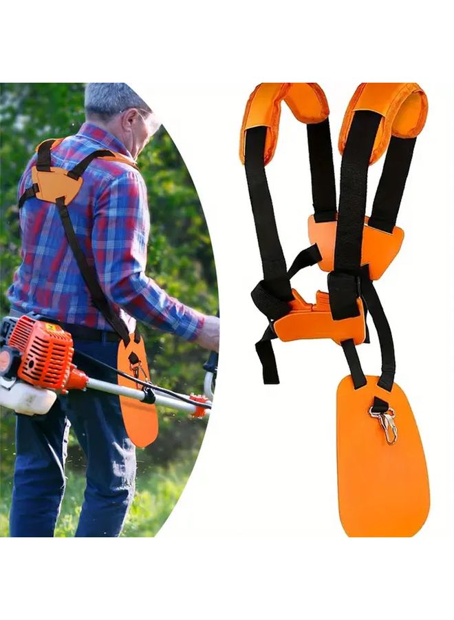 Orange Ergonomic Shoulder Support For Grass Cutter And Weed Trimmer Comfort Fit 1pc - Image 1