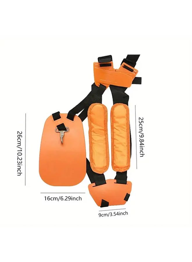 Orange Ergonomic Shoulder Support For Grass Cutter And Weed Trimmer Comfort Fit 1pc - Image 3