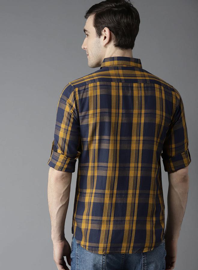 دينيس لينغو قميص كاروهات بقصة ضيقة وأكمام طويلة من ستايلي - Image 3