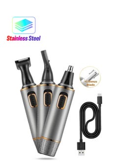 General Ear and Nose Hair Trimmer,Rechargeable 3-in-1 Versatile Trimmer for Men Professional Electric Shaver for Nose Ear Beard Facial Hair Body Hair Trimmer for Men,Wet or Dry Use  - Image 1
