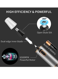 General Ear and Nose Hair Trimmer,Rechargeable 3-in-1 Versatile Trimmer for Men Professional Electric Shaver for Nose Ear Beard Facial Hair Body Hair Trimmer for Men,Wet or Dry Use  - Image 5