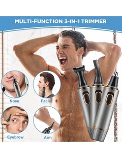 General Ear and Nose Hair Trimmer,Rechargeable 3-in-1 Versatile Trimmer for Men Professional Electric Shaver for Nose Ear Beard Facial Hair Body Hair Trimmer for Men,Wet or Dry Use  - Image 4