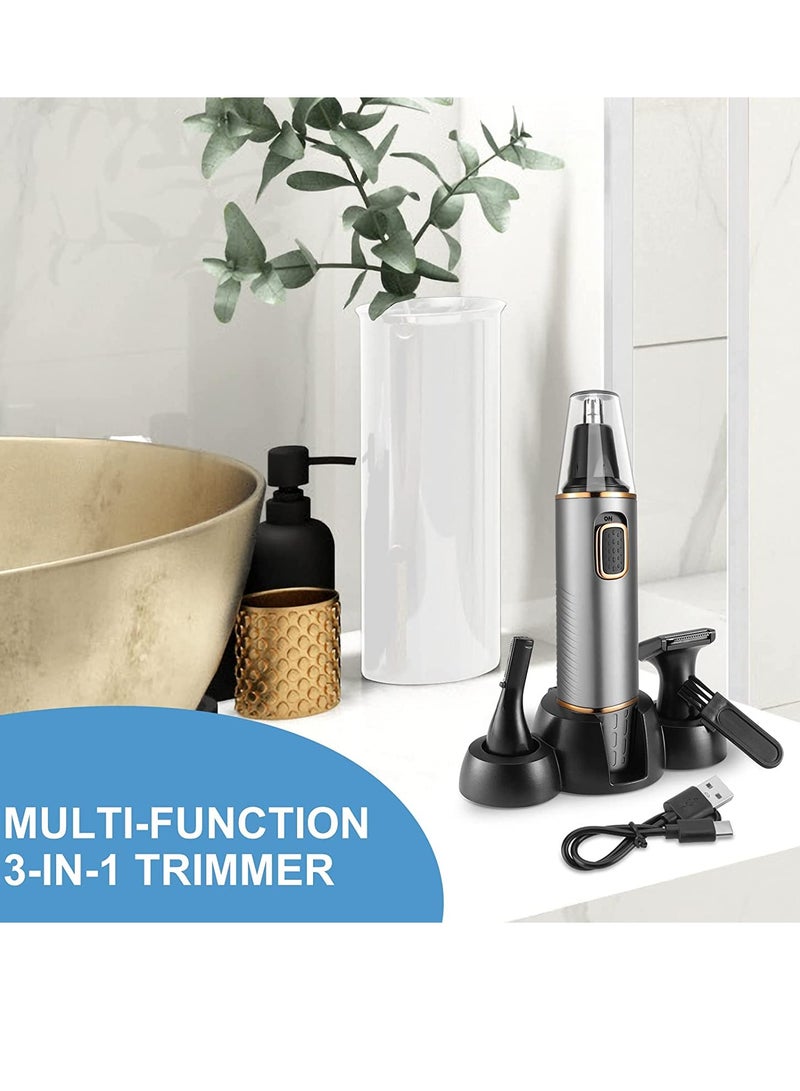 general Ear and Nose Hair Trimmer,Rechargeable 3-in-1 Versatile Trimmer for Men Professional Electric Shaver for Nose Ear Beard Facial Hair Body Hair Trimmer for Men,Wet or Dry Use - Image 3