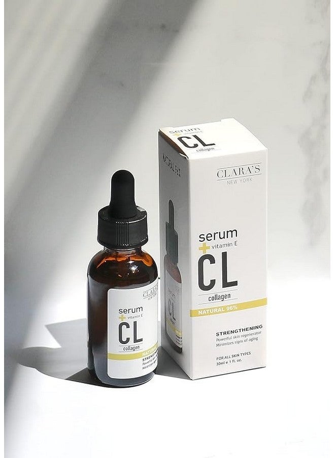 كلارا نيويورك سيروم الوجه CLARA'S NEW YORK 7 X Collagen مع السيراميد وحمض الهيالورونيك وفيتامين E لشد البشرة وترطيبها وتقليل الخطوط الدقيقة، 30 مل/1 أونصة سائلة - صنع في الولايات المتحدة الأمريكية - Image 3