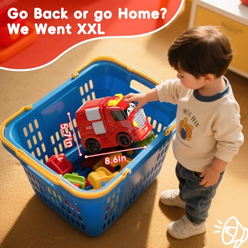 AEROQUEST Remote Control Car for Toddlers 13 Fire Truck Toy for Ages 24 Lights Sounds Emergency Cars Preschoolers Fire Engine for Boys Girls - Image 5