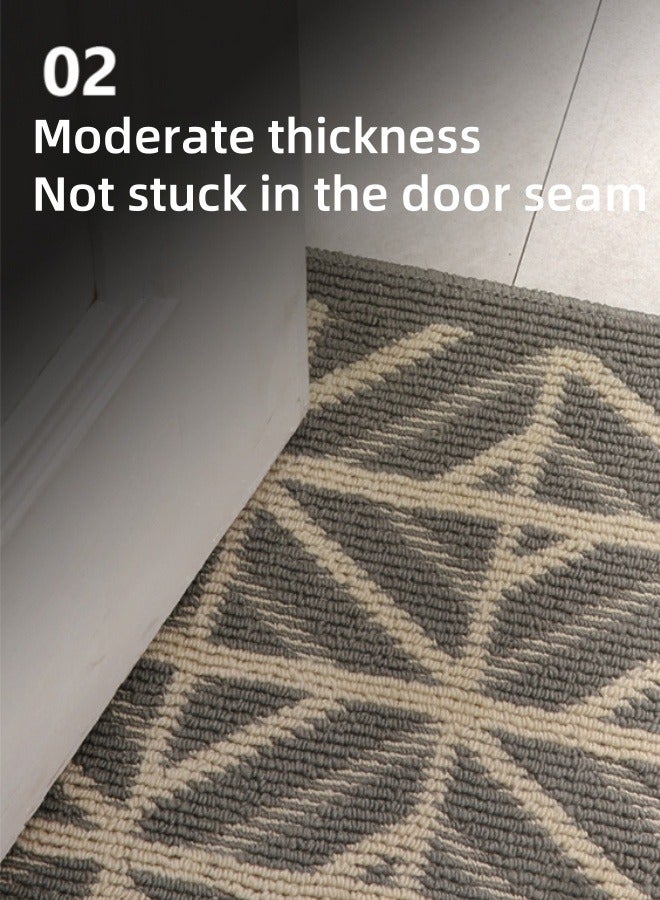 Door Mat Indoor Entrance Floor Mat Anti-slip Mat Kitchen Bathroom Mat 50cm X 80cm Entryway Rugs Dirt-resistant Indoor Super Absorbent Washable Microfiber Rugs for Entryway - Image 4