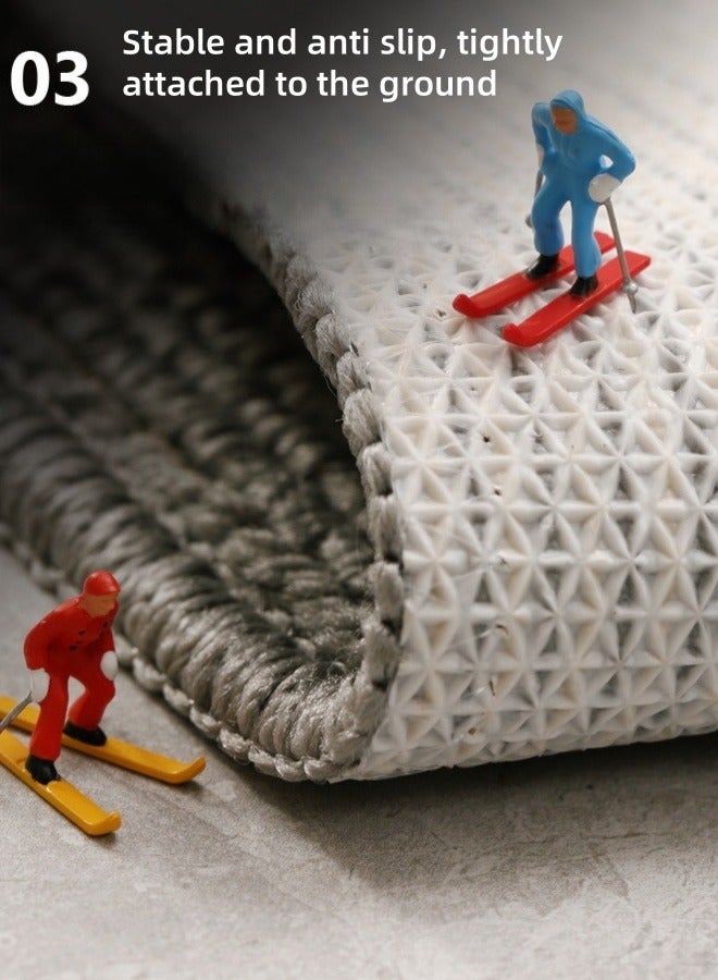 Door Mat Indoor Entrance Floor Mat Anti-slip Mat Kitchen Bathroom Mat 50cm X 80cm Entryway Rugs Dirt-resistant Indoor Super Absorbent Washable Microfiber Rugs for Entryway - Image 5