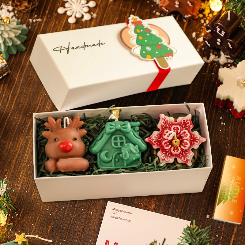 Christmas Tree Gingerbread Man Aromatherapy Candle Suit Gift Box Fragrance Atmosphere Accompanying Gift New Year Holiday Gift - Image 1