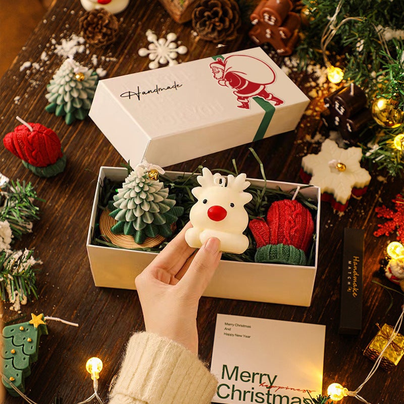 Christmas Tree Gingerbread Man Aromatherapy Candle Suit Gift Box Fragrance Atmosphere Accompanying Gift New Year Holiday Gift - Image 2