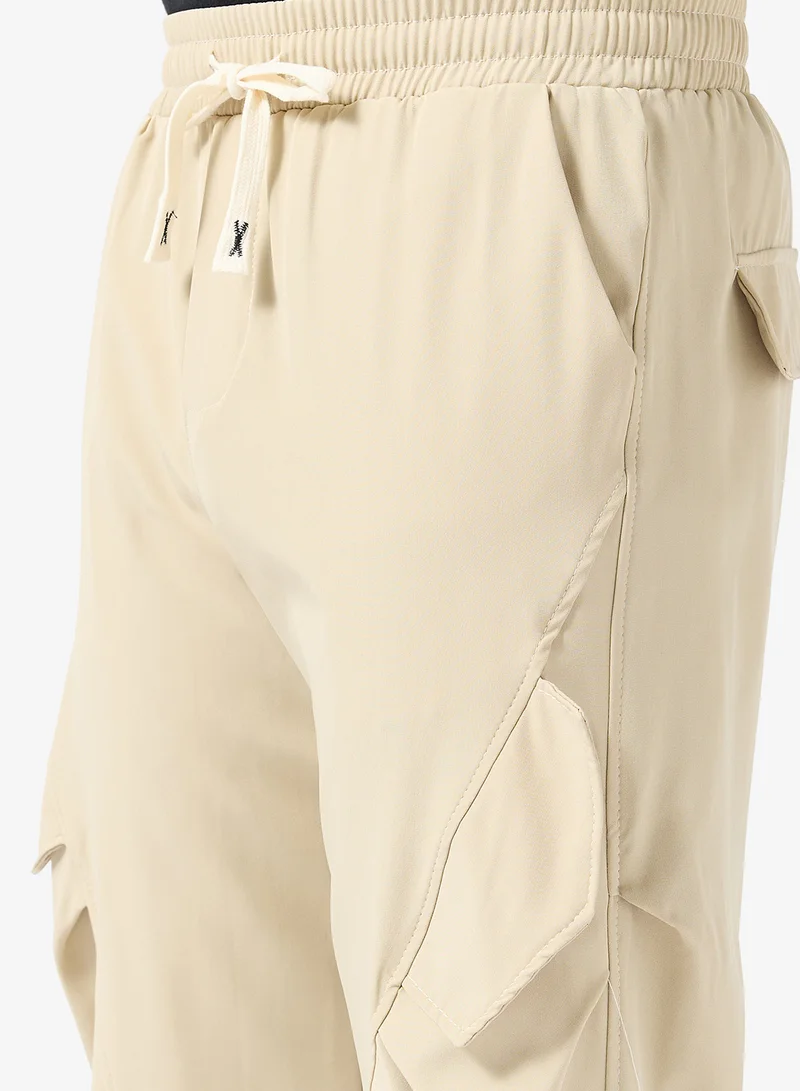 سفنتي فايف بنطلون كارجو واسع برباط