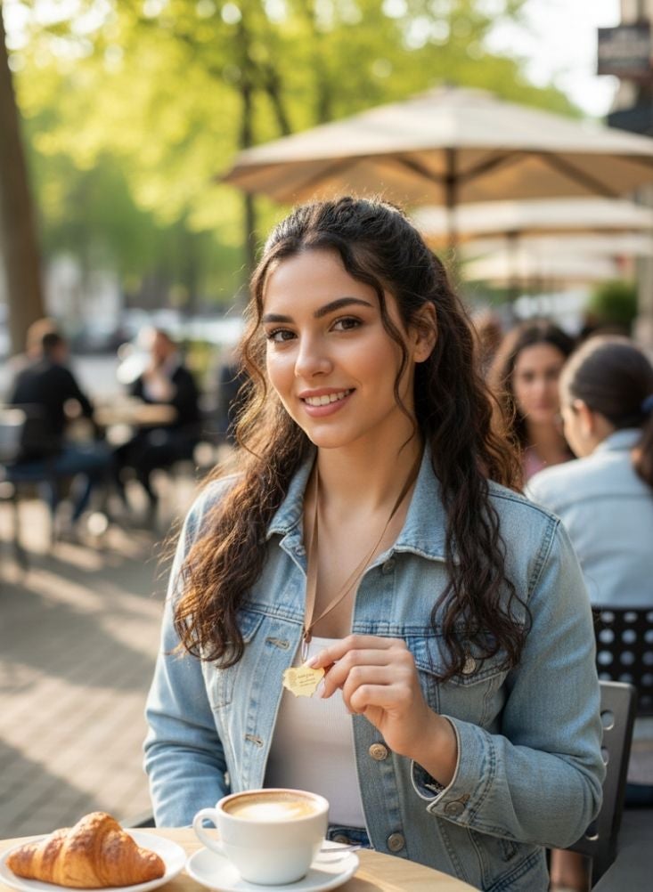 بريميم قلادة مستوحاة من التراث السعودي – قطعة مجوهرات ثقافية أنيقة - Image 2