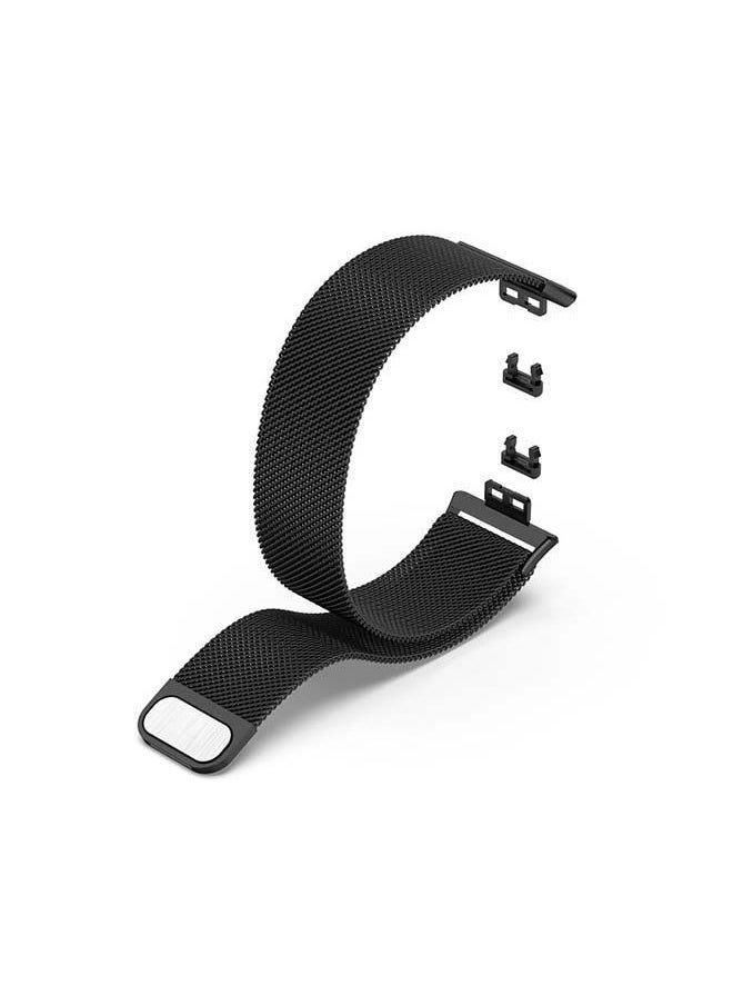 NIBEMINENT - Huawei watch fit Replacement Milanese Strap Black - Image 1