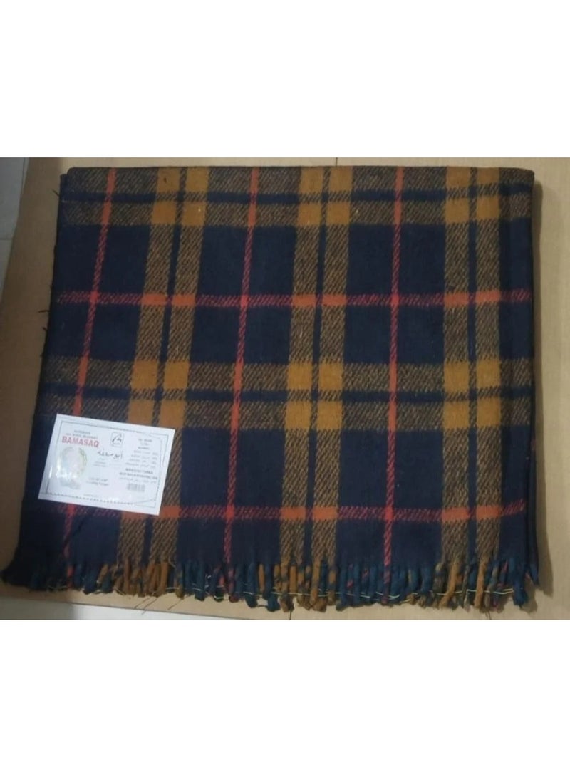 Indian wool blanket, Abu Safah, for one person, size 160 x 250 cm