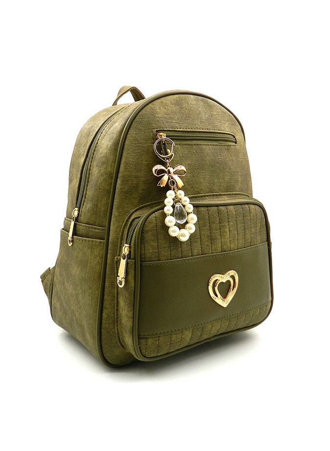 Apples Casual Fashion PU Leather Backpack - Image 1