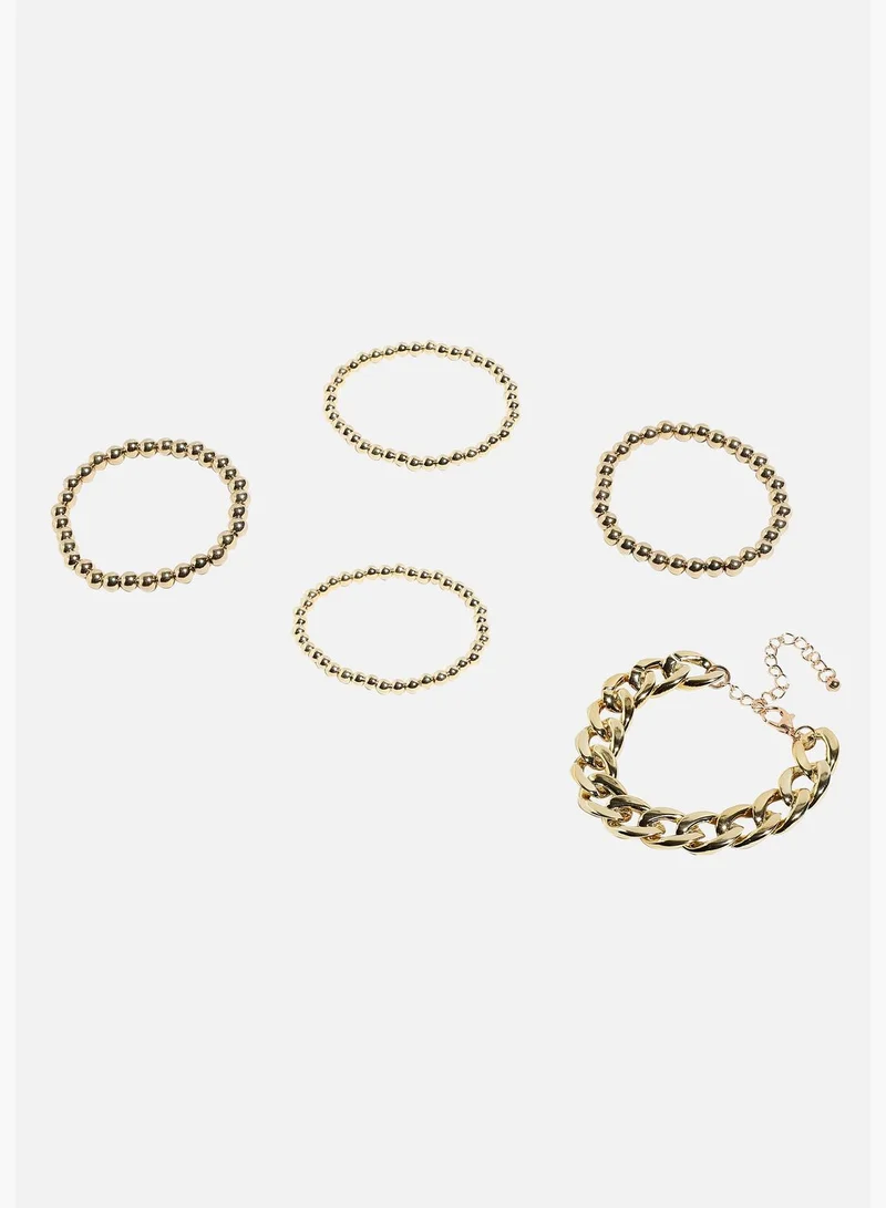 SOHI Gold Plated Designer Stone Western Wear Bracelet For Women