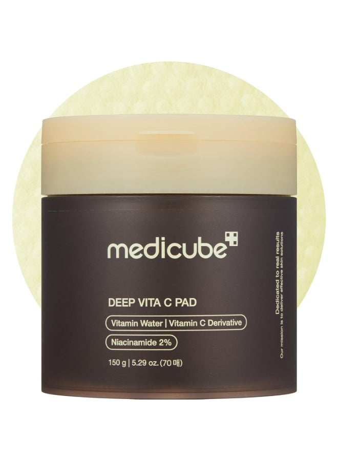 ميديكيوب ميديكوب ديب فيتا C فاشل بادز – وسادات للوجه بفيتامين C | 70 شيت - Image 1