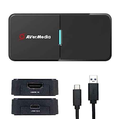 AVerMedia Live Streamer Cap 4K-Broadcast Live, Vlog or Record via Action Cam, Camcorder, DSLR or Mirrorless Camera in 1080p60 or 4K 30fps, HDMI Video Capture Card, USB 3.0 (BU113) - Image 1