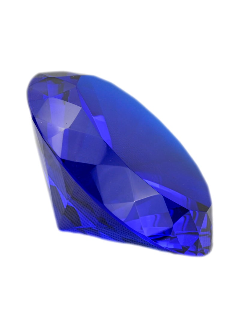 Colored Crystal Blue Diamond Paperweight Desk Decor/ Office Desk Decoration/ Paperweight Glass Glass/ Desk Decoration/ Glass Paperweights - Image 3