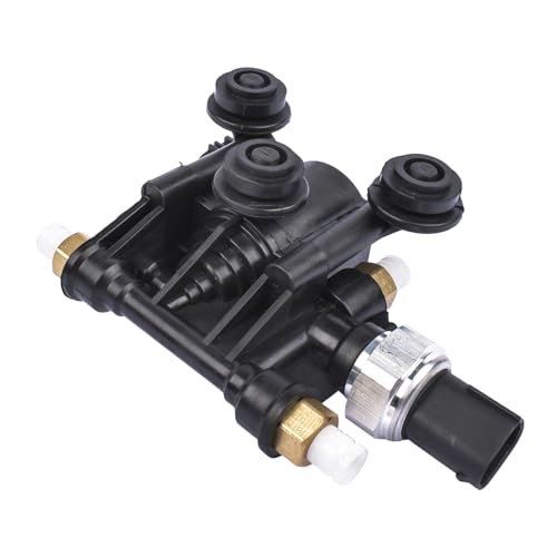 geluoxi وحدة تحكم صمام التعليق الهوائي GELUOXI RVH000046 بديل لسيارات لاند روفر LR3 2005-2009 LR4 2010-2013 رانج روفر سبورت 2006-2013 RVH500070 كتلة صمام التعليق الهوائي - Image 1