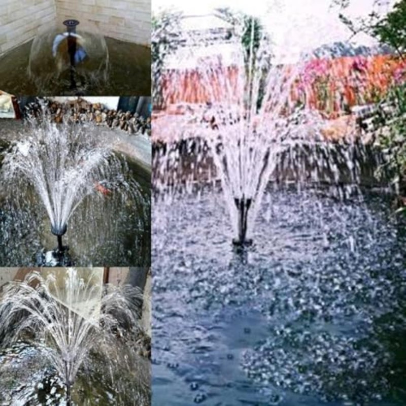 Plastic Fountain Nozzle Set 8 PCS of 2 Shapes For DIY Fountains, Gardens, Ponds, Water Gardens, Tabletop Fish Fountains Adjustable Flow, Durable ABS Large Fountain Nozzle Set - Image 5