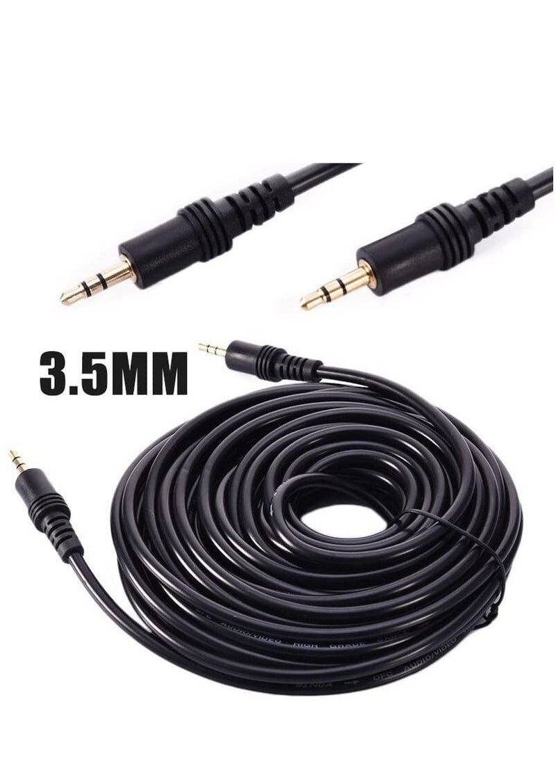 DKURVE كابل Aux - مقبس صوت 3.5 مم ذكر إلى ذكر لتوصيل الهاتف الذكي ومشغل MP3 3M - Image 3