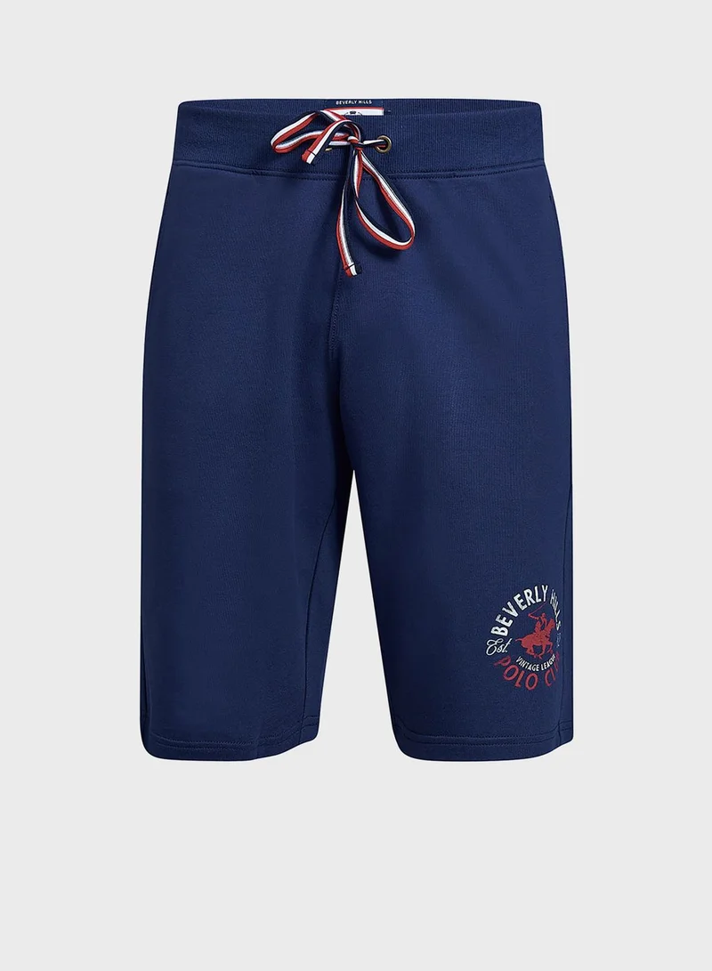 bhpoloclub Logo Drawstring Shorts