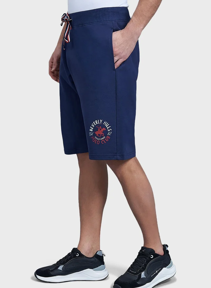 bhpoloclub Logo Drawstring Shorts