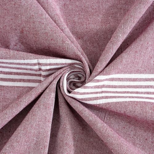 Värde Bedsheet for Double Bed | Handmade Cotton Double Bedsheet 210 Thread Count | Summer King Size BedSheet 90x100 Inches (7.5 x 8.3 Feet) | Handloom Design | Without Pillow Covers_Rose Ebony - Image 4