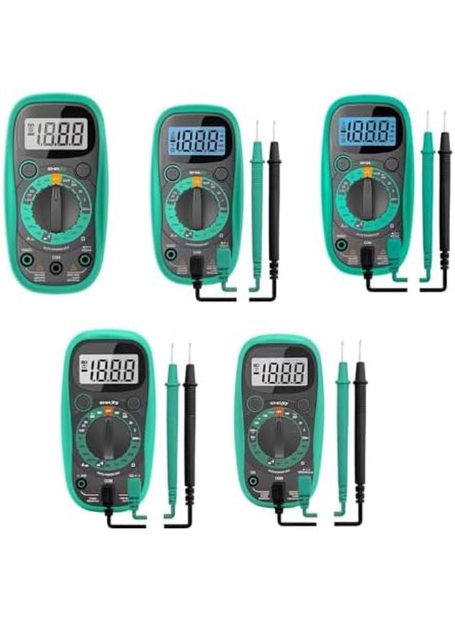 EMAX3 Enhanced Battery Digital Multimeter with Backlit LCD Auto Off Buzzer Portable Tester - Image 4