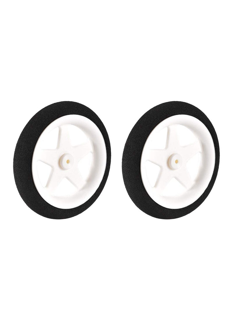 uxcell uxcell RC Model Plane Aircraft Wheel Micro Sport Wheel 0.07 Inch X 2.5 Inch - Wheel 2PCS  - Image 1