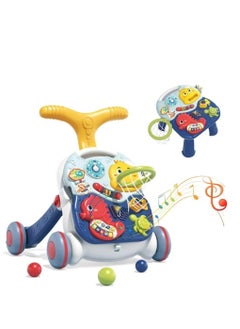 MUMS PLANET 3 in 1 Large Size Learning Walker for Boys Girls Toddlers, Kids Learning Walkers with Entertainment Activity Center, Kids Music Learning Toy Gift for Boys and Girls MUMS PLANET  - Image 1