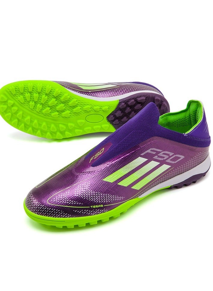 SKT Shiketro Laceless Football Shoes For Men And Women, Youth, Broken Nails, Long Nails, Competition Training Shoes, Portable And Non-Slip Outdoor Sports Shoes  - Image 1