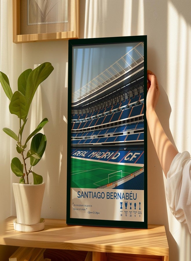 QUOTE - UNQUOTE ART Real Madrid - Santiago Bernabeu Frame - 11x14 inches - Black Frame - Image 4