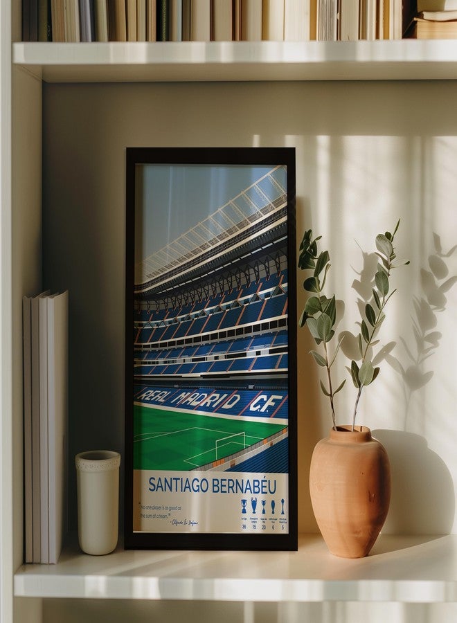 QUOTE - UNQUOTE ART Real Madrid - Santiago Bernabeu Frame - 11x14 inches - Black Frame - Image 3
