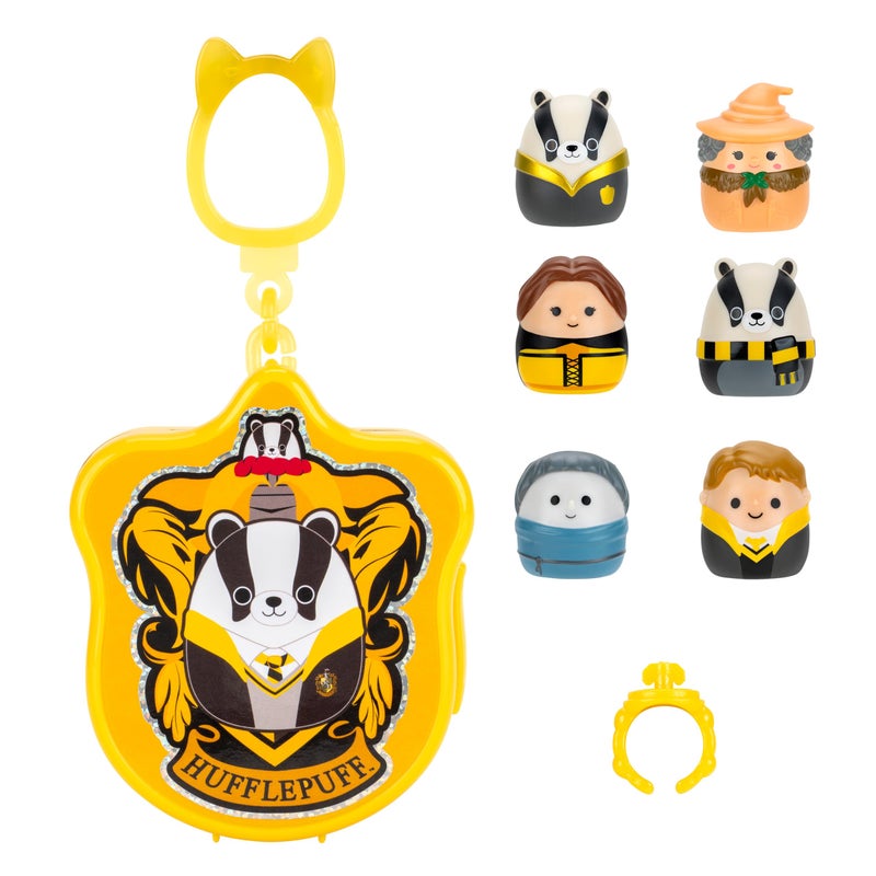 Squish-a-longs â€œHarry Potterâ€ Clip-a-Longs Mini-Squish Hufflepuff Multipack - Image 1