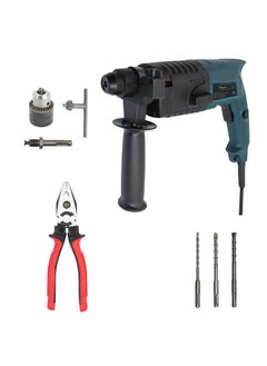 Hillgrove Hillgrove HGCM1008M5 20mm 750W Hammer Impact Drill Machine ForwardReverse Rotation with Drill Chunk13mmSDS Adapter and 3 Bits for Making Holes in MetalWoodConcrete  - Image 1
