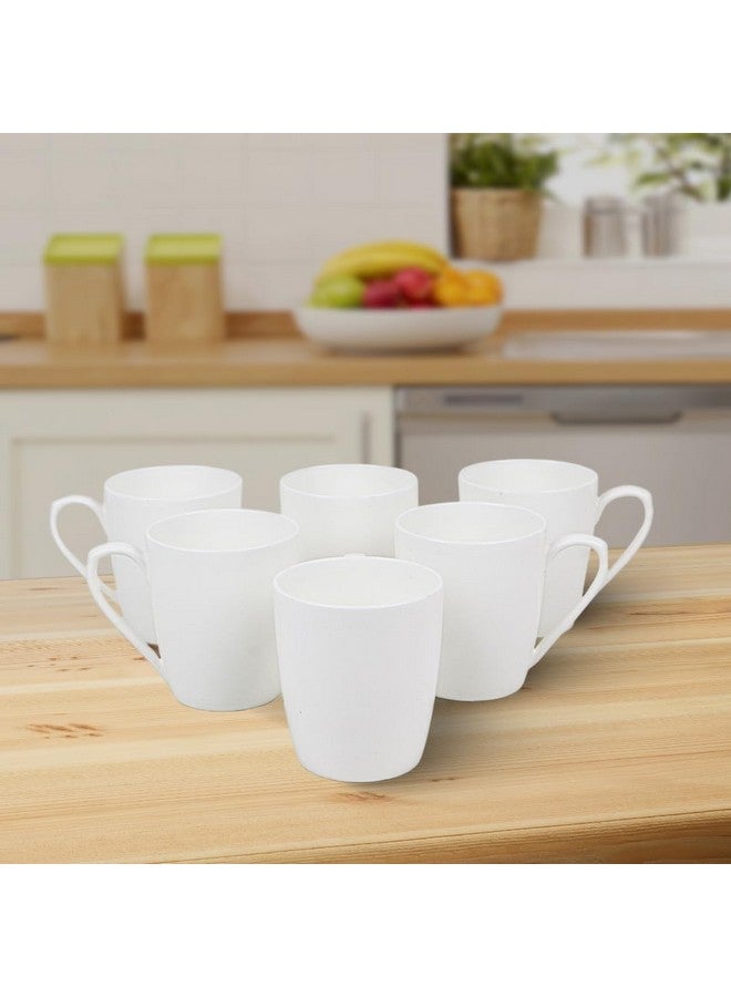 Femora Desh ki Mitti Ceramic Coffee & Tea Cup Set of 6, 160 ML, White - Image 5